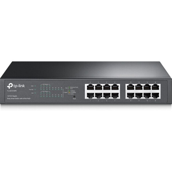 

TP-LINK TL-SG1016PE (8хGE PoE+, 8xGE, 100W max, металл, EasySmart)