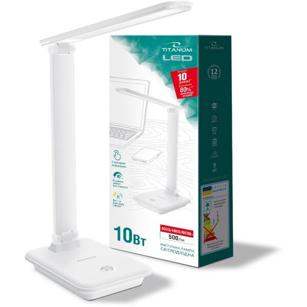 

Настольная лампа TITANUM 10W 3000-6500K white (TLTF-009W)