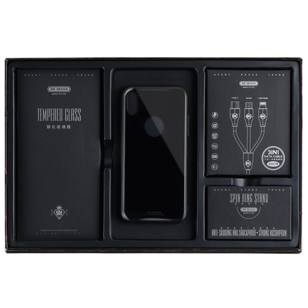 

+ подарочный набор WK iPhone X Gift Box 4 в 1 Black