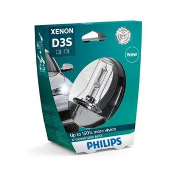 

Лампа ксенонова Philips D3S X-treme Vision gen2 +150% 42403 XV2 S1