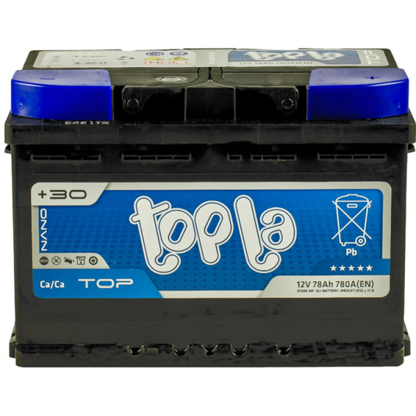Акція на Автомобильный аккумулятор Topla 6СТ-78 АзЕ TOP Euro (TST-T78-0) від Allo UA