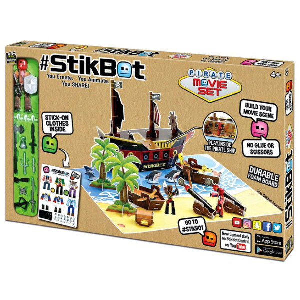 

Игровой набор с фигурками Stikbot S2 – ОСТРОВ СОКРОВИЩ (TST623P)