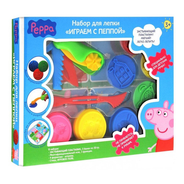 

Набор для лепки Перо Peppa Pig Играем С Пеппой (118938)