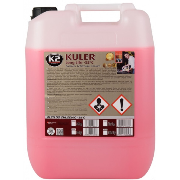 

Антифриз K2 KULER концентрат красный 20 кг (W416C)