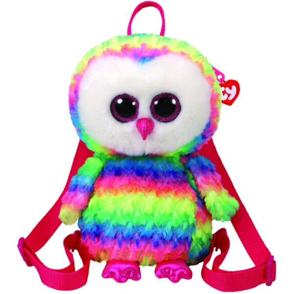

TY Gear Разноцветная сова Owen, 25 см (95003)
