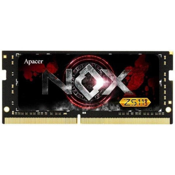

Оперативная память SoDIMM DDR4 8GB 3000 MHz NOX Series Apacer (EV.08G2Z.GGE)