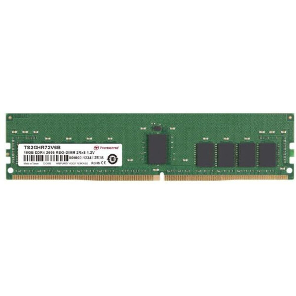 

Оперативная память DDR4 16GB ECC RDIMM 2666MHz 2Rx8 1.2V CL19 Transcend (TS2GHR72V6B)