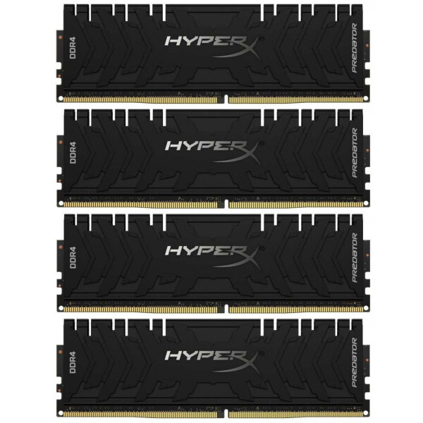 

Оперативная память DDR4 4x32GB/3200 Kingston HyperX Predator Black (HX432C16PB3K4/128)