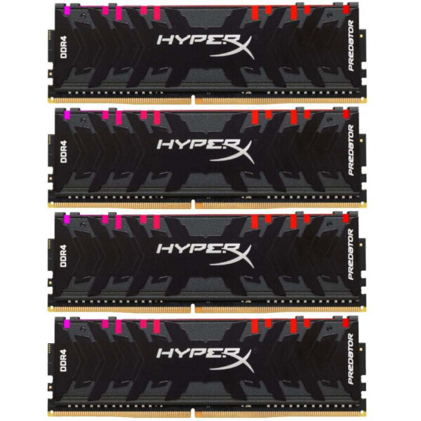 

Оперативная память DDR4 4x32GB/3600 Kingston HyperX Predator RGB (HX436C18PB3AK4/128)