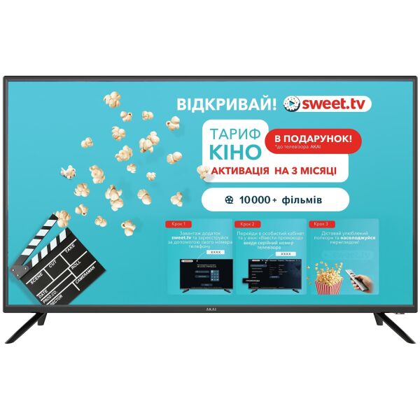 

Телевизор 40" Akai UA40LEP1T2S Smart TV Black