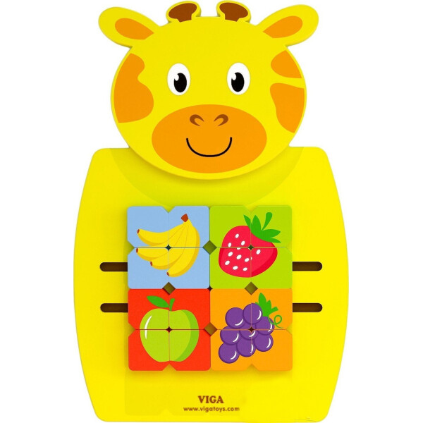 

Бизиборд Viga Toys Жираф с фруктами (50680)
