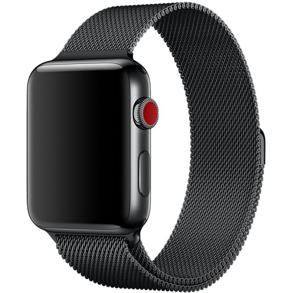 

Ремешок URVOI Milanese Loop Black для Apple Watch 42mm/44mm Series 1/2/3/4