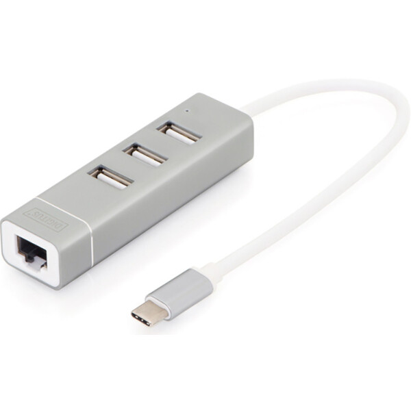 

USB2.0 Digitus 3 USB, 1 Lan, Type C Connect (DA-70253)
