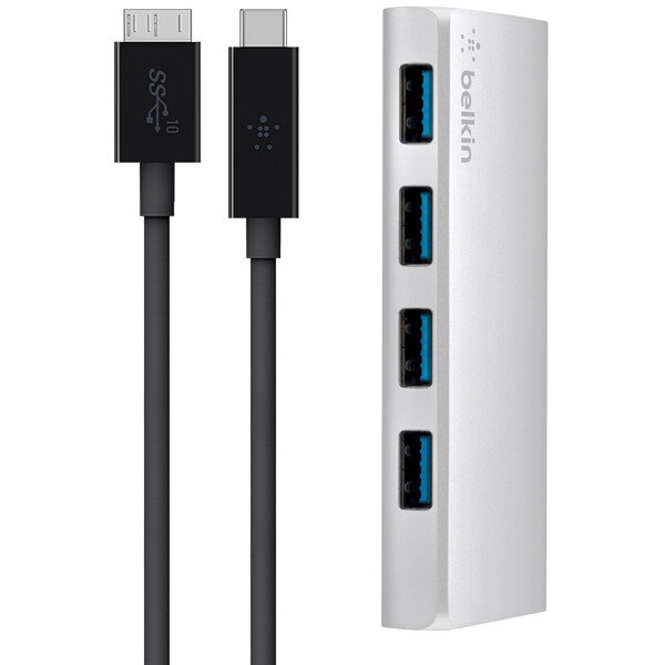 

USB3.0 Belkin Ultra-Slim Metal Silver (F4U088vf)