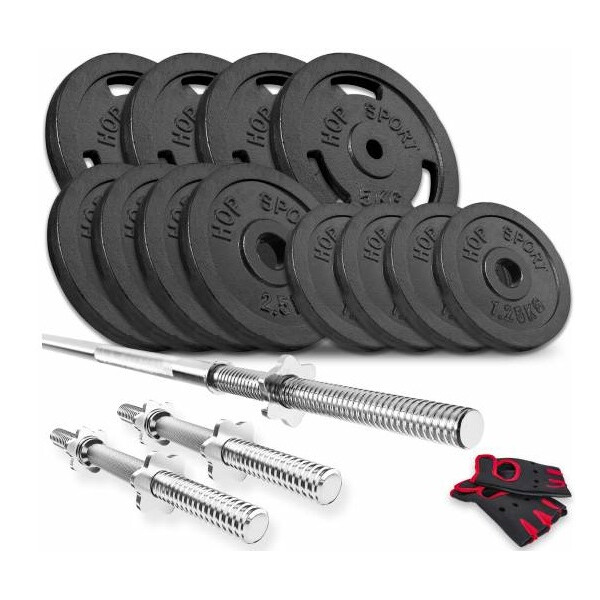 

Набор Hop-Sport Strong штанга и гантели 49 кг (UT-00000538)