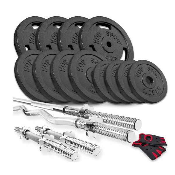 

Набор Hop-Sport Strong штанга и гантели 58 кг (UT-00000539)