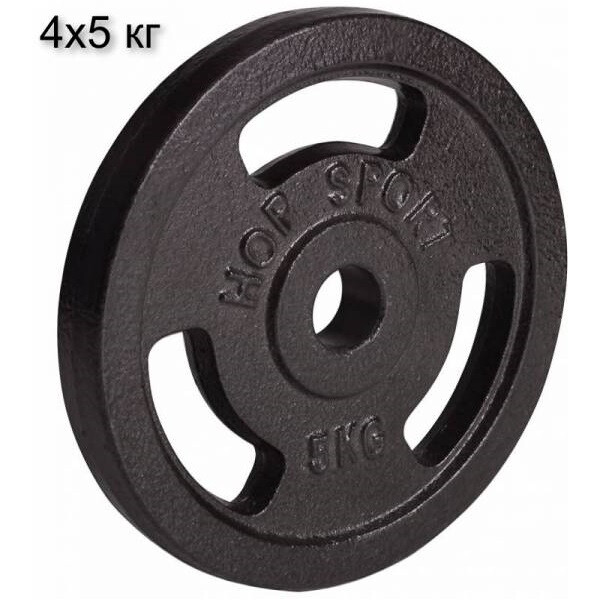 

Сет с металлических дисков Hop-Sport Strong 4x5 кг (UT-00000555)