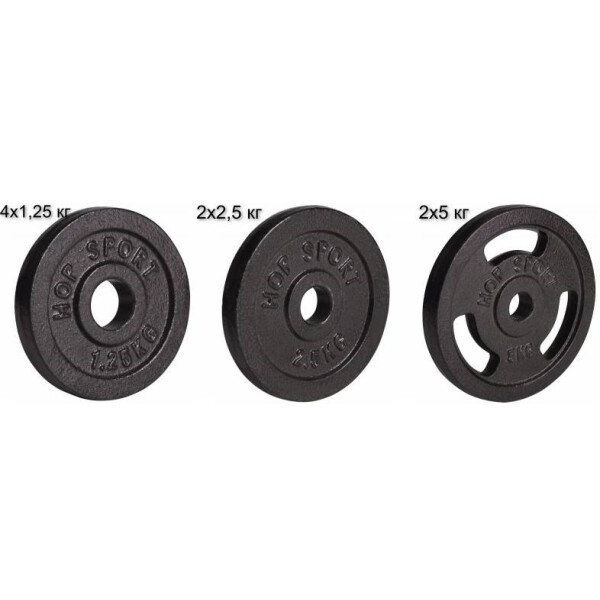

Сет с металлических дисков Hop-Sport Strong 20 кг (UT-00000559)