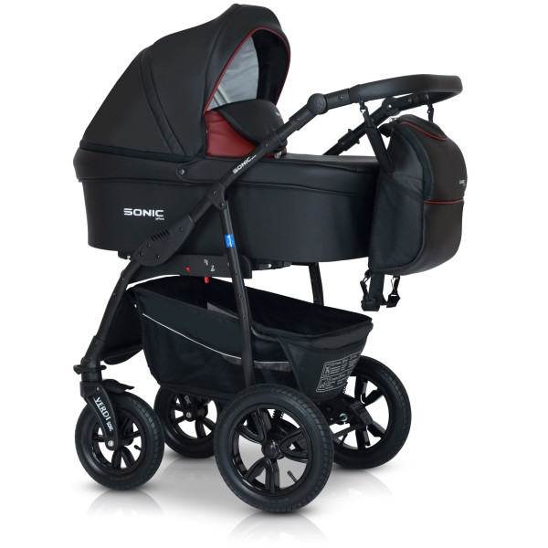 

Детская коляска универсальная 3 в 1 Verdi Sonic Plus 03 (black/bordo)
