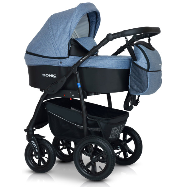 

Детская коляска универсальная 3 в 1 Verdi Sonic Plus 07 (denim/black)