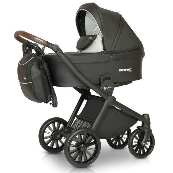 

Детская коляска универсальная 3 в 1 Verdi Sonic Soft 02 (black)