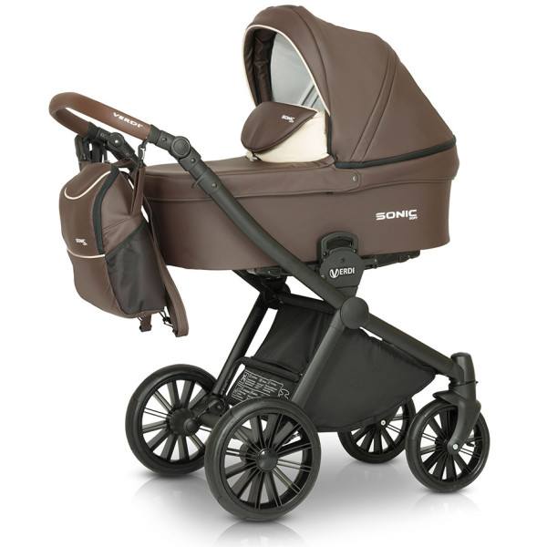 

Детская коляска универсальная 3 в 1 Verdi Sonic Soft 03 (chokolate)