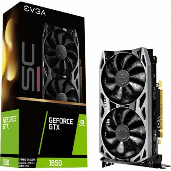 

Видеокарта EVGA GeForce GTX 1650 SC ULTRA GAMING (04G-P4-1257-KR)