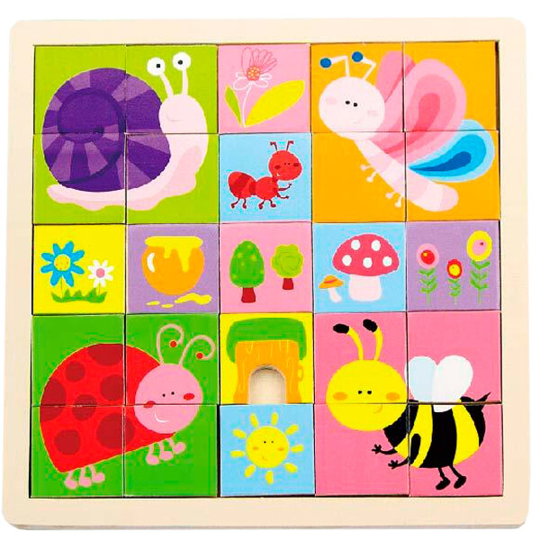 

Пазл Viga Toys Насекомые 25 элементов