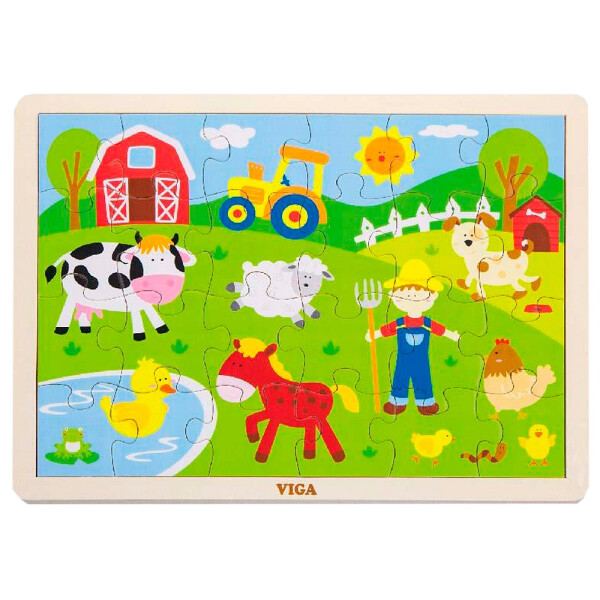 

Пазл Viga Toys Ферма 24 элемента