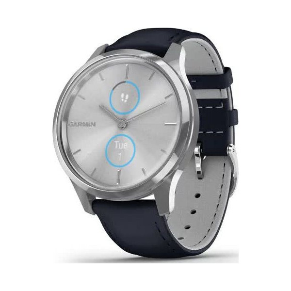 

Garmin Vivomove Luxe Silver-Blue Leather (010-02241-20)