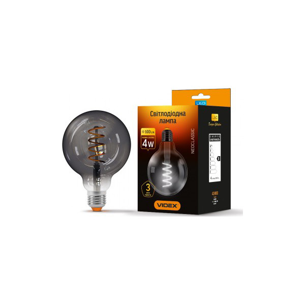 

Лампа филаментая VIDEX G95FG 4W E27 2100K (VL-G95FG-04272)