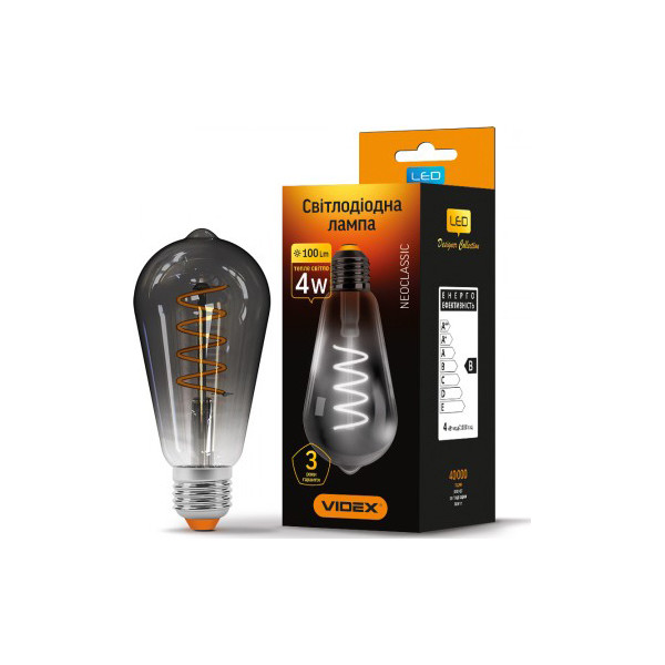 

Лампа филаментая VIDEX ST64FG 4W E27 2100K (VL-ST64FG-04272)