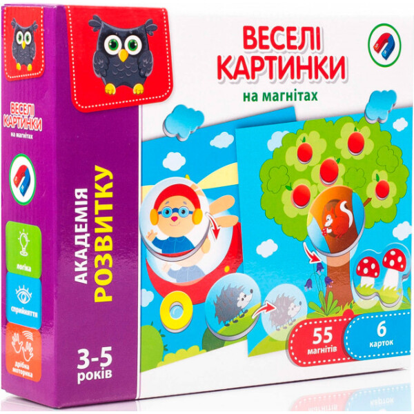

Магнитная игра Vladi Toys Веселые картинки VT5422-06 (укр)