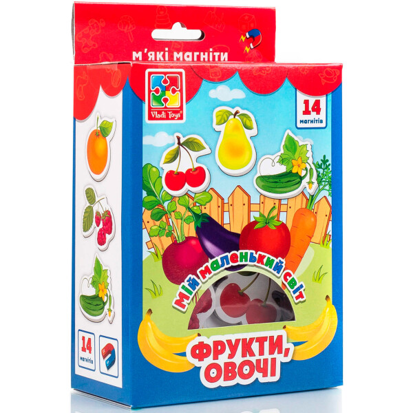 

Мой маленький мир на магнитах Vladi Toys Овощи, фрукты VT3106-11 (укр)