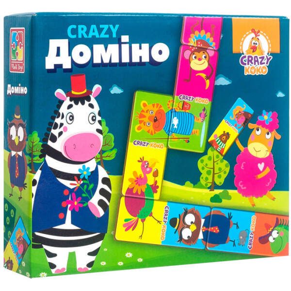 

Игра настольная Vladi Toys Crazy Домино VT8055-10 (укр)