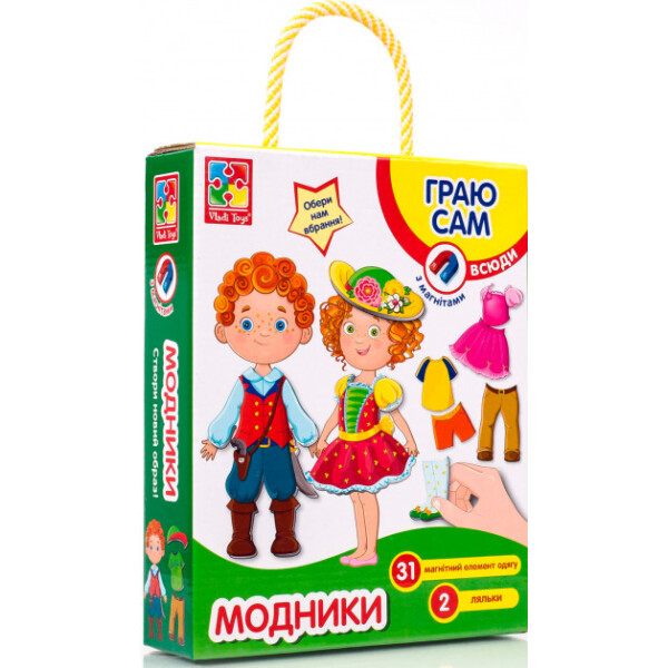 

Магнитная одевашка Vladi Toys Модники VT3702-06 (укр)
