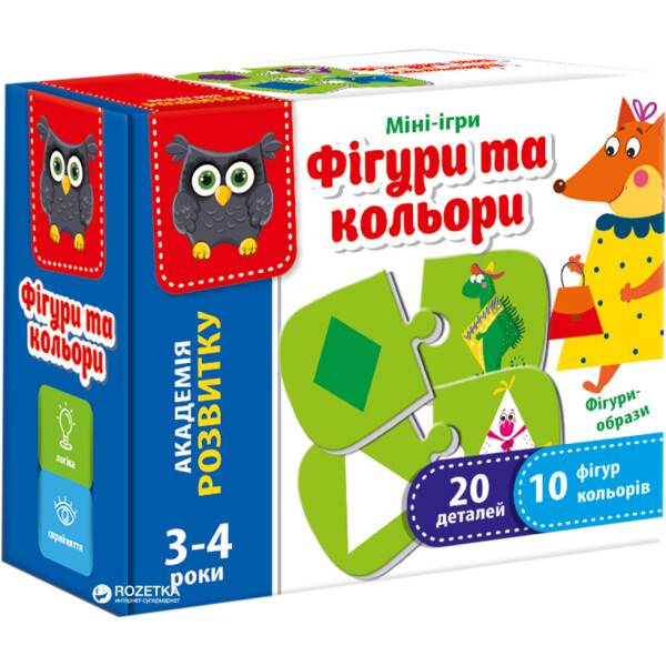 

Мини-игра Vladi Toys Фигуры и цвета VT5111-08 (укр)