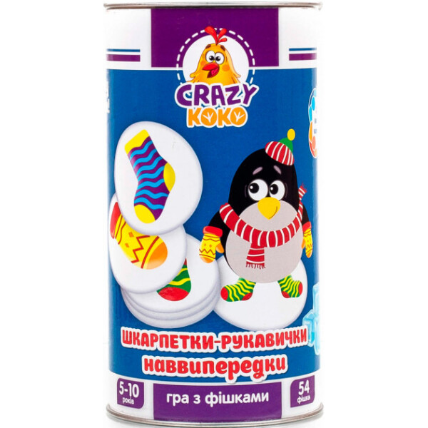 

Игра в тубусе Vladi Toys Варежки-носочки VT8020-05 (укр)