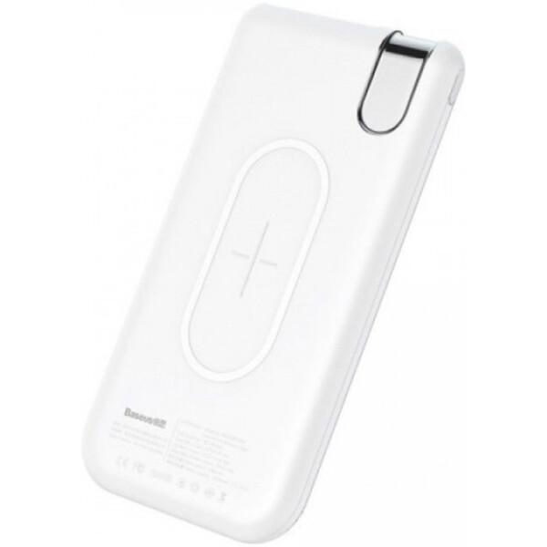 

Baseus Thin Version Wireless Charge Power Bank 10000 mAh White
