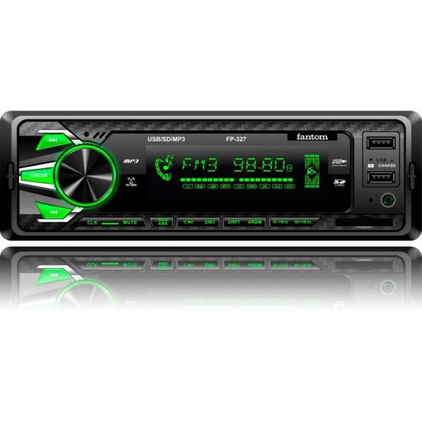 

1Din магнитола Fantom FP-327 Black/Green (W5841)