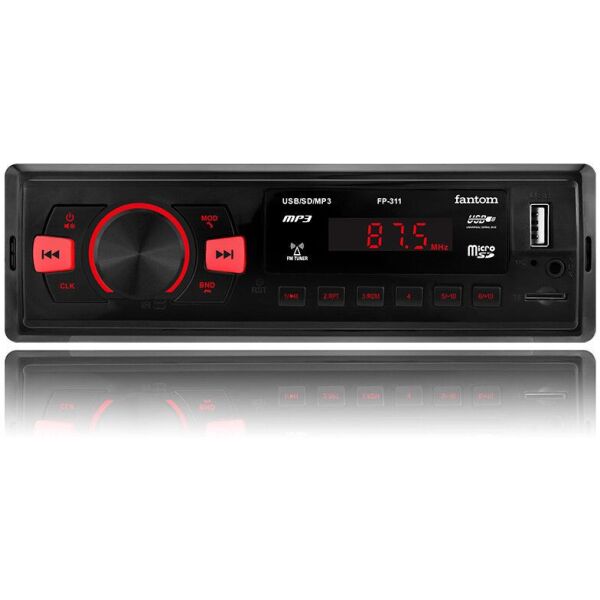 

1Din магнитола Fantom FP-311 Black/Red (W6985)