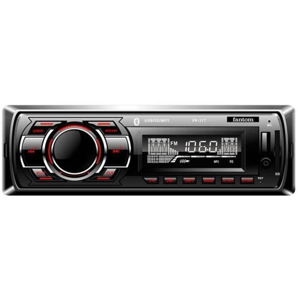 

1Din магнитола Fantom FP-317 Black/Red (W8642)