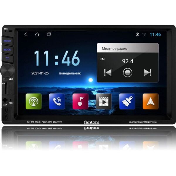 

2Din магнитола Fantom FP-7098 Black/Multicolor (W9140)