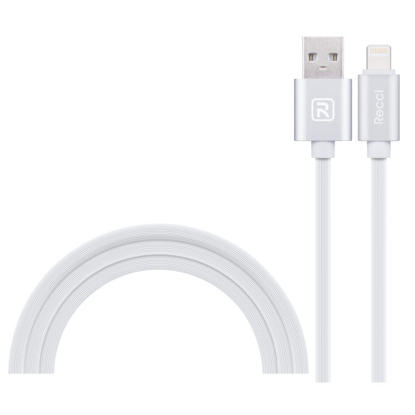 

Кабель Recci Puff RCL-U150 Lightning 1,5м White
