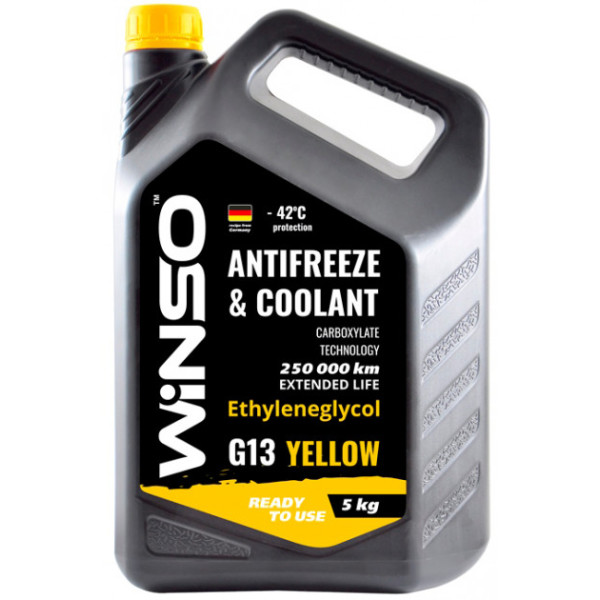 

Антифриз Winso Yellow G13 -42 ° С 5 кг Жовтий (880930)
