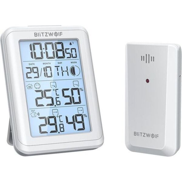 

Домашняя метеостанция BlitzWolf BW-TM01 с внешним датчиком (Белый)