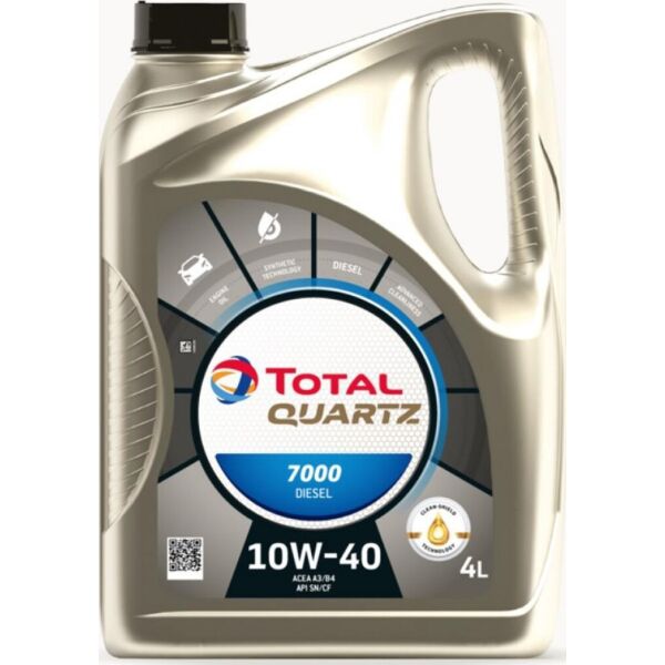 

Моторное масло Total QUARTZ 7000 DIESEL 10W-40 4 л (216682)