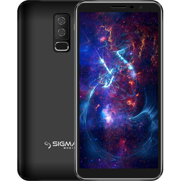 Sigma X-Style S5501 black 4G с чехлом (4000mAh)