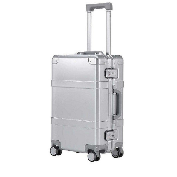 

RunMi 90 Points Suitcase 20" Metal Silver