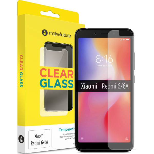 

Защитное стекло MakeFuture для Xiaomi Redmi 6/6A